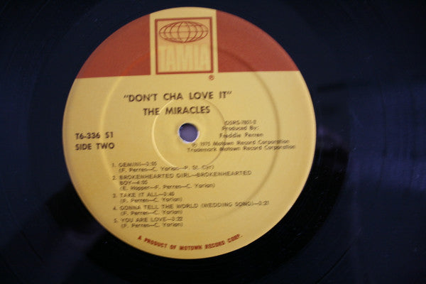The Miracles - Don't Cha Love It