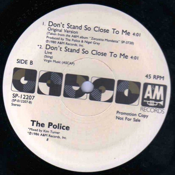 The Police - Don't Stand So Close To Me '86