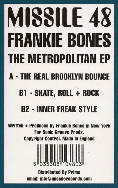 Frankie Bones - The Metropolitan EP