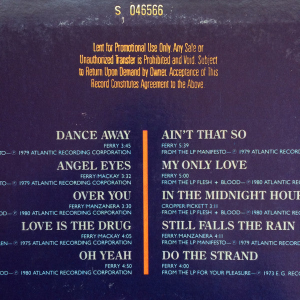Roxy Music - The Atlantic Years 1973 - 1980