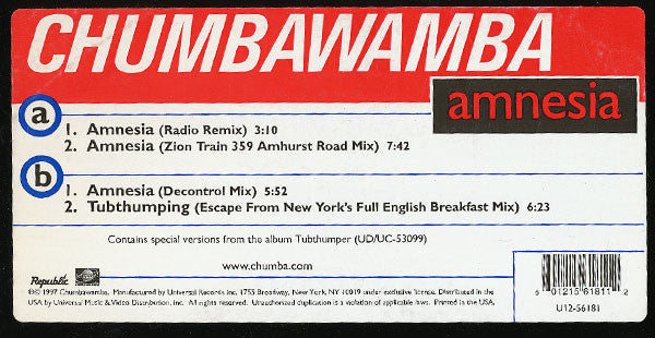 Chumbawamba - Amnesia