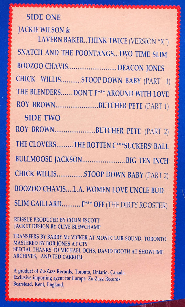 Various Featuring Jackie Wilson - If It Ain't A Hit, I'll Eat My...Baby! (The Dirtiest Of Them Dirty Blues)