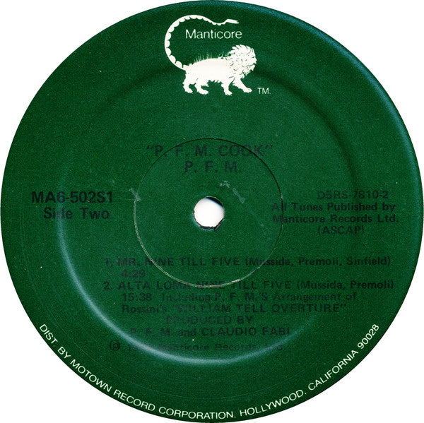 Premiata Forneria Marconi - Cook