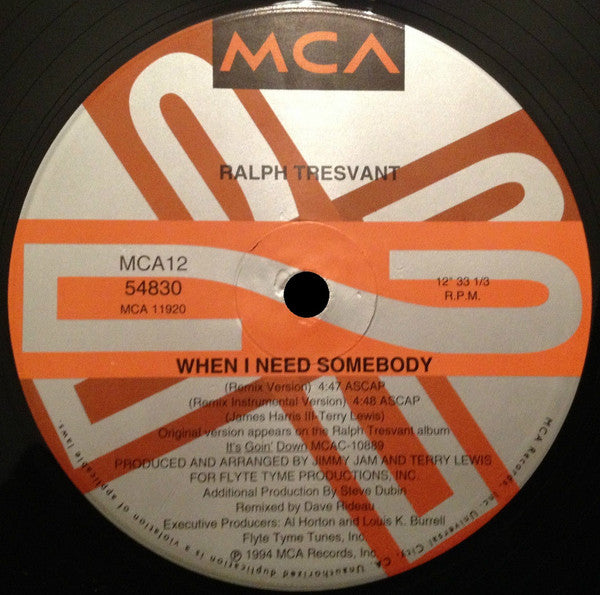 Ralph Tresvant - When I Need Somebody