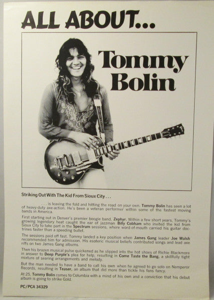 Tommy Bolin - Private Eyes
