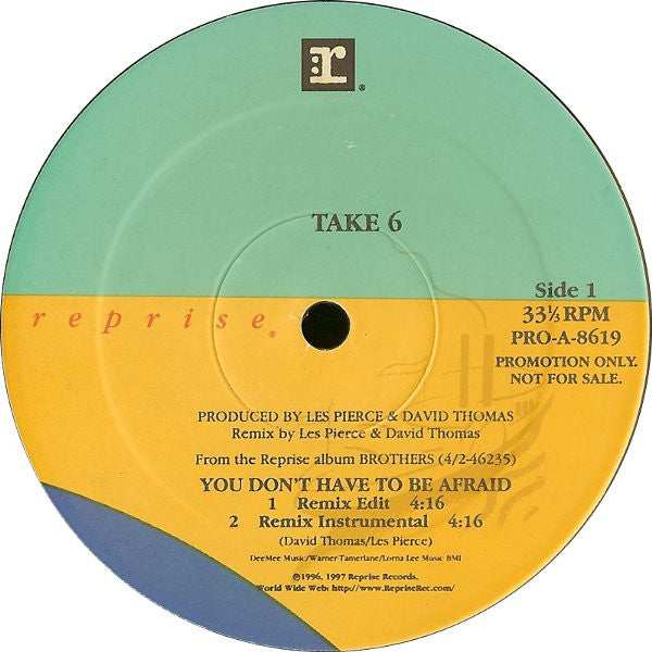 Take 6 - You Don't Have To Be Afraid