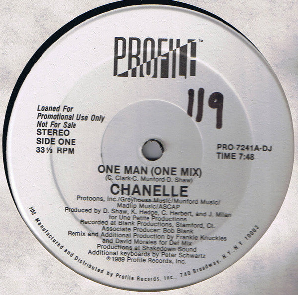 Chanelle - One Man