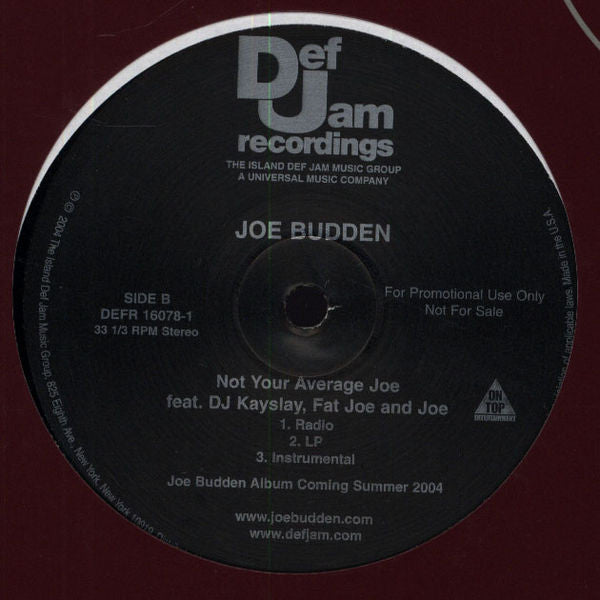 Joe Budden - Not Your Average Joe