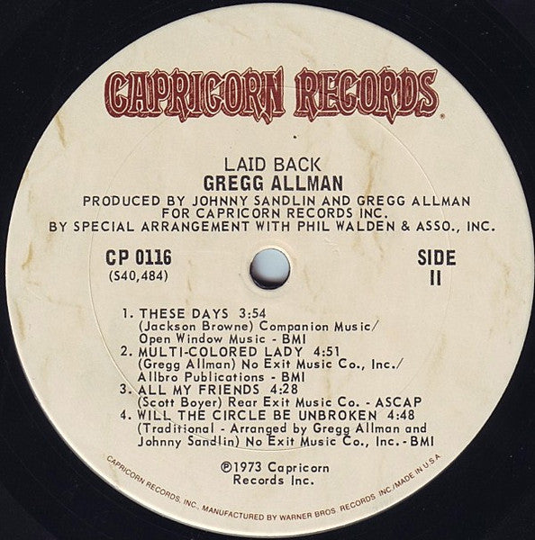 Gregg Allman - Laid Back