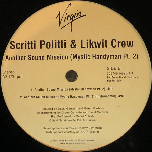 Scritti Politti - Another Sound Mission (Mystic Handyman Pt 2)
