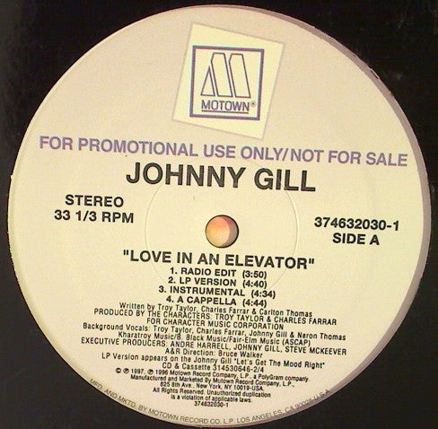 Johnny Gill - Love In An Elevator / So Gentle