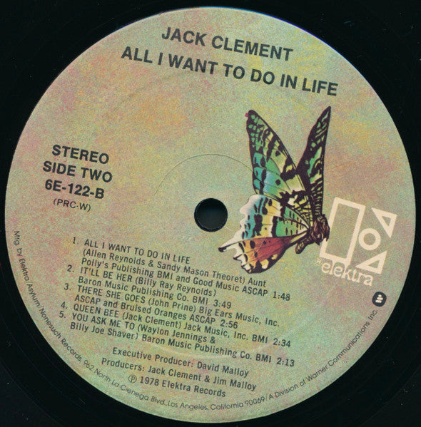 Jack Clement - All I Want To Do In Life