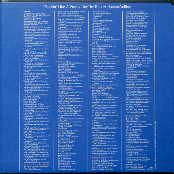 Robert Thomas Velline - Nothin' Like A Sunny Day