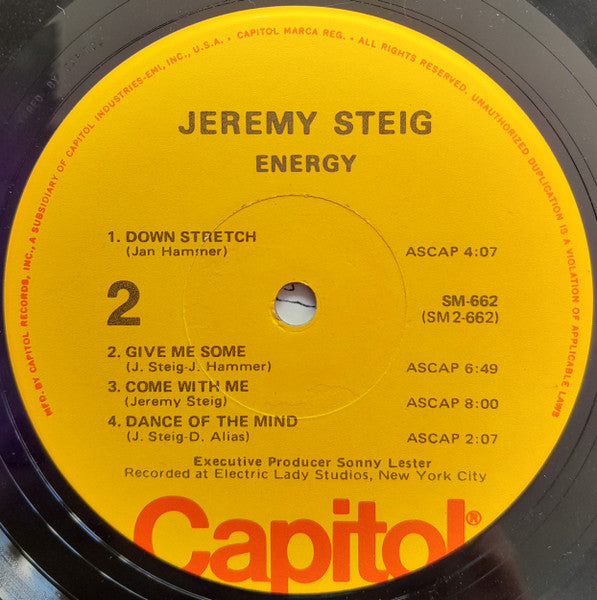 Jeremy Steig - Energy