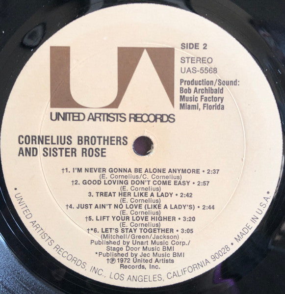 Cornelius Brothers & Sister Rose - Cornelius Brothers And Sister Rose