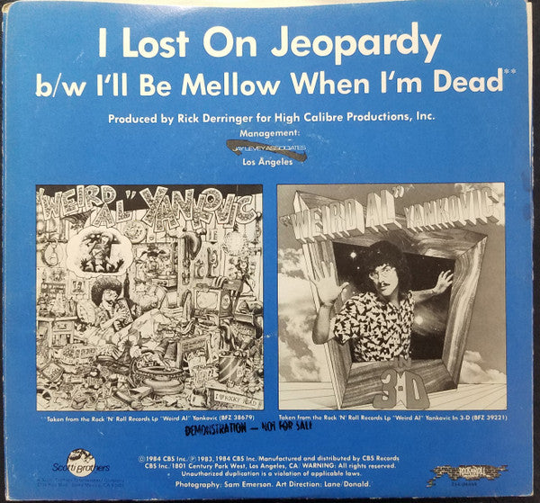 "Weird Al" Yankovic - I Lost On Jeopardy