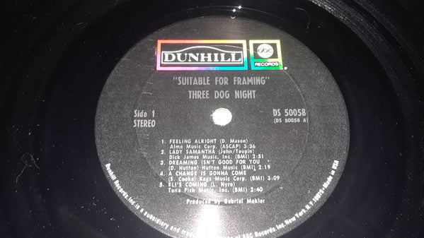 Three Dog Night - Suitable For Framing