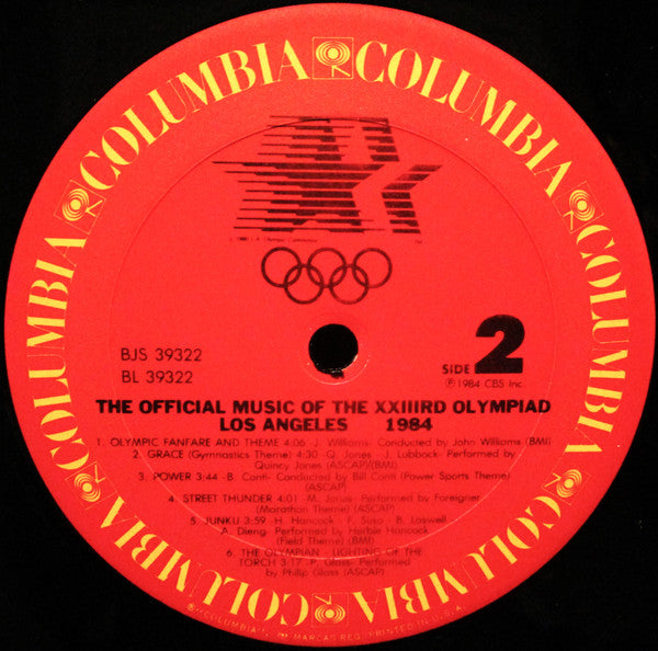 Various - The Official Music Of The XXIIIrd Olympiad Los Angeles 1984