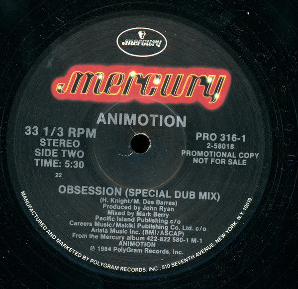 Animotion - Obsession (Dance Mix)