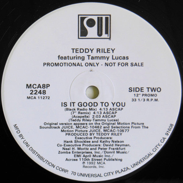 Teddy Riley - Is It Good To You