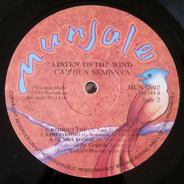 Caiphus Semenya - Listen To The Wind