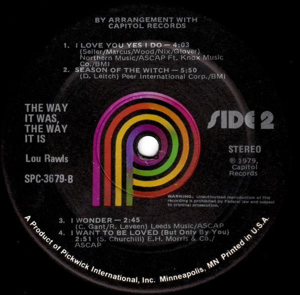 Lou Rawls - The Way It Was The Way It Is
