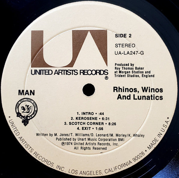 Man - Rhinos, Winos, And Lunatics