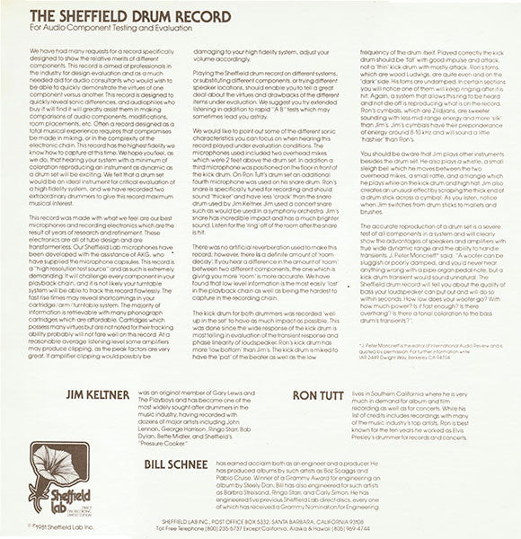 Jim Keltner - The Sheffield Drum Record