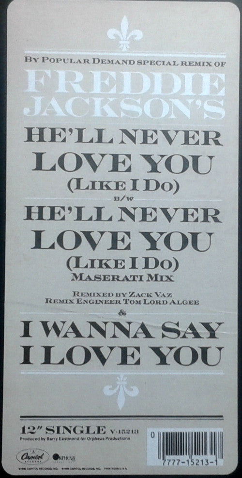 Freddie Jackson - He'll Never Love You (Like I Do)