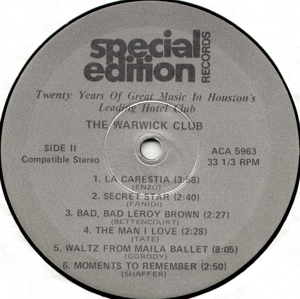 Various - The Warwick Club Story