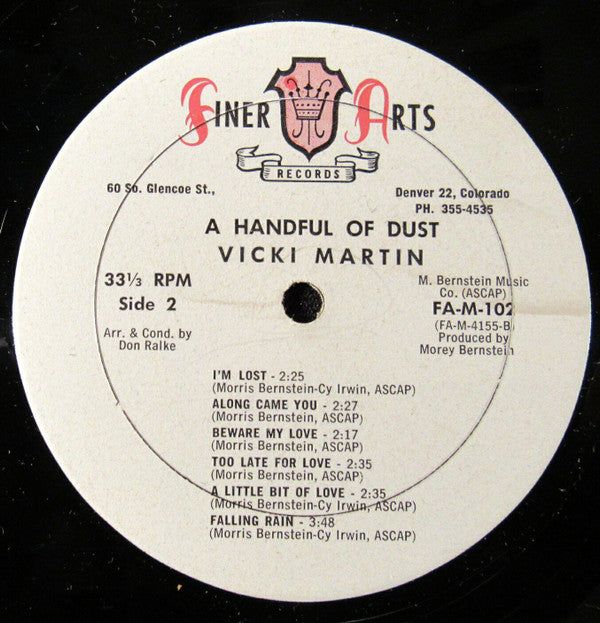 Vicki Martin - A Handful Of Dust