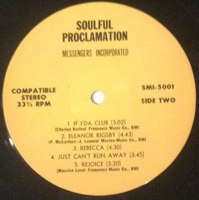 Messengers Incorporated - Soulful Proclamation