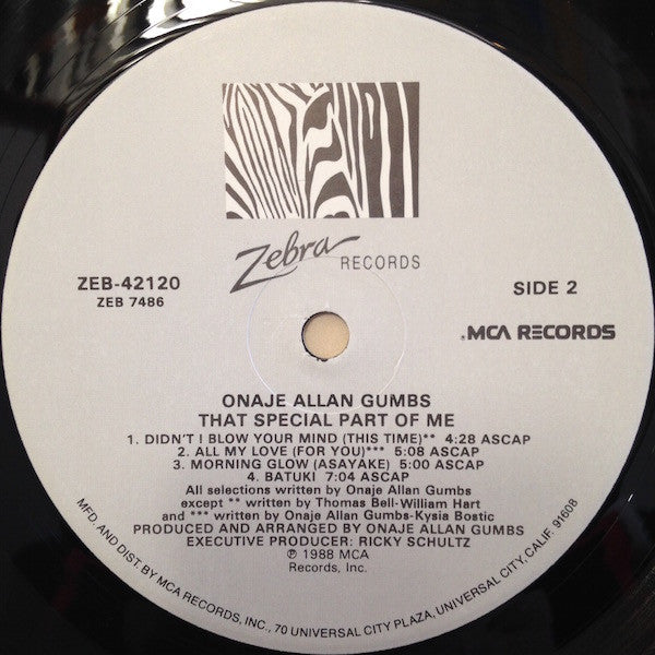 Onaje Allan Gumbs - That Special Part Of Me