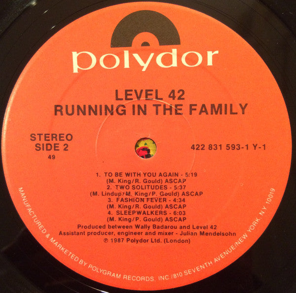 Level 42 - Running In The Family
