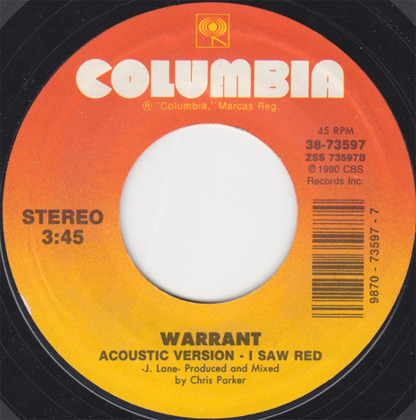 Warrant - I Saw Red