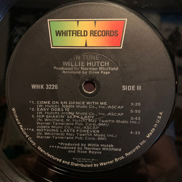 Willie Hutch - In Tune