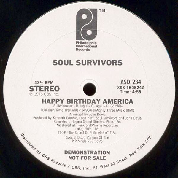 Soul Survivors - Happy Birthday America