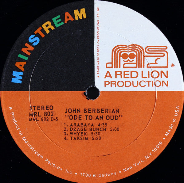 John Berberian - Ode To An Oud