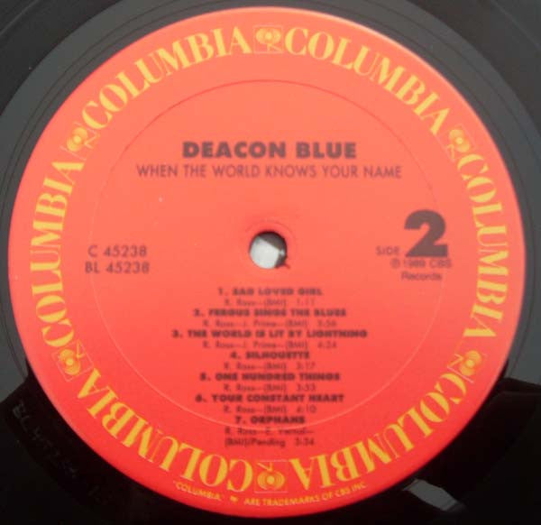 Deacon Blue - When The World Knows Your Name