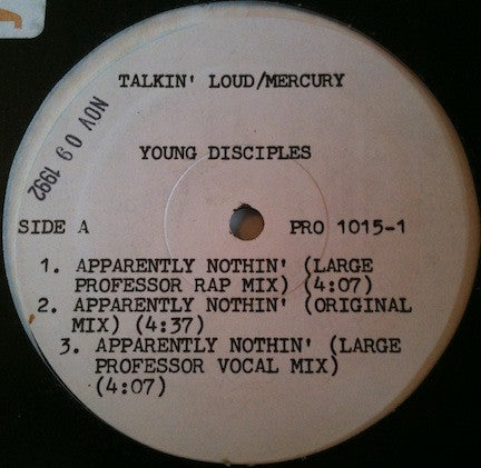 Young Disciples - Apparently Nothin'