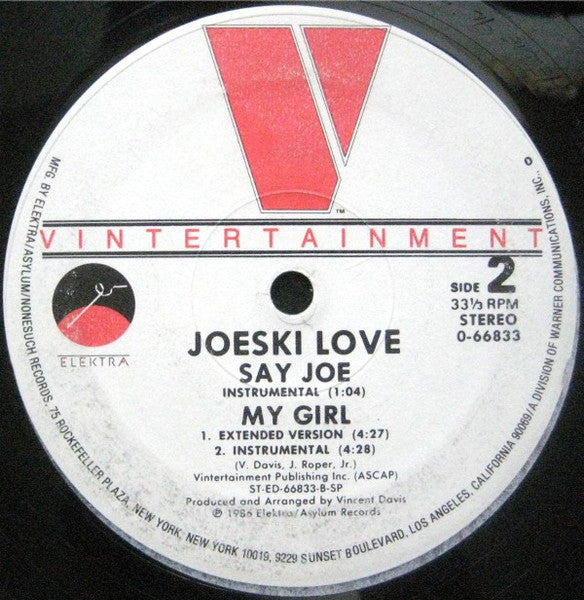 Joeski Love - Say Joe / My Girl