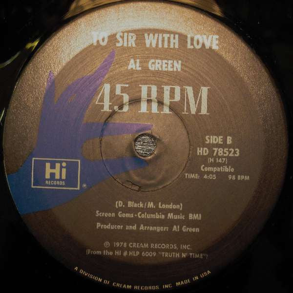 Al Green - Wait Here / To Sir With Love