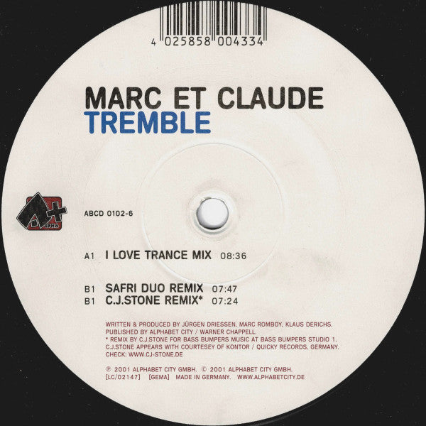 Marc Et Claude - Tremble