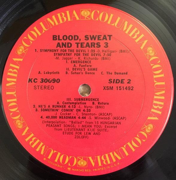Blood, Sweat And Tears - Blood, Sweat And Tears 3