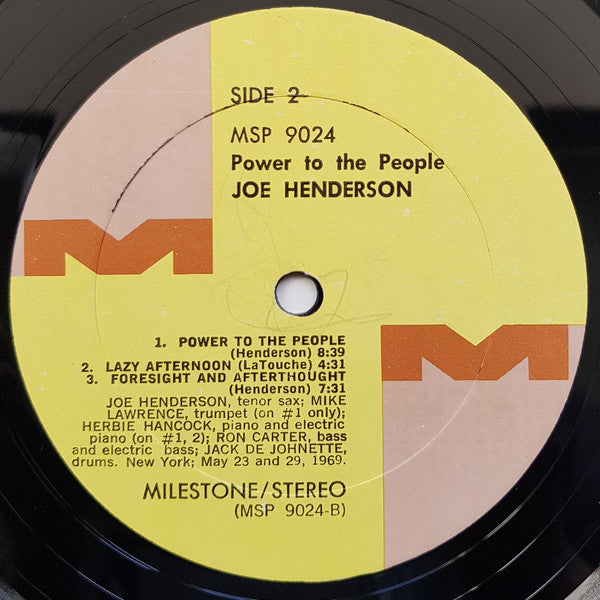Joe Henderson - Power To The People