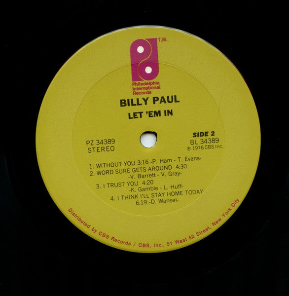 Billy Paul - Let 'Em In