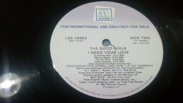 The Good Girls - I Need Your Love