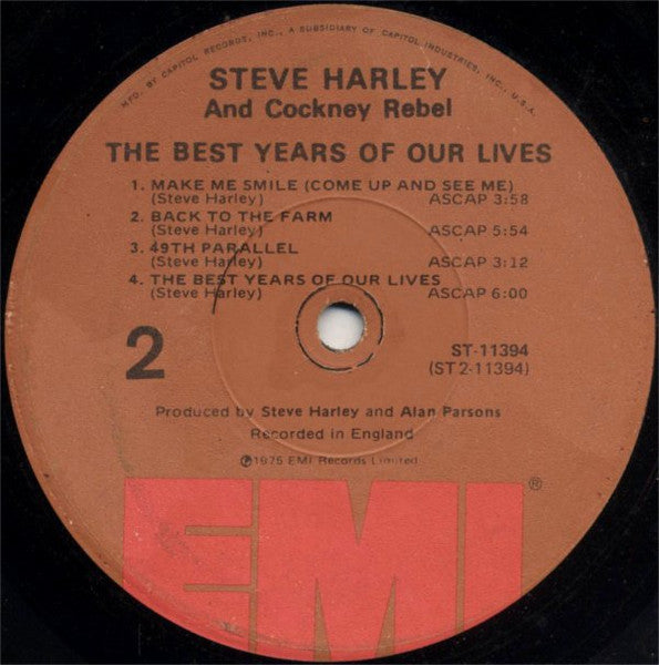 Steve Harley & Cockney Rebel - The Best Years Of Our Lives