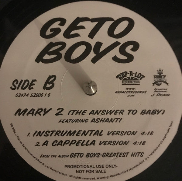 Geto Boys - Mary 2 (The Answer To Baby)