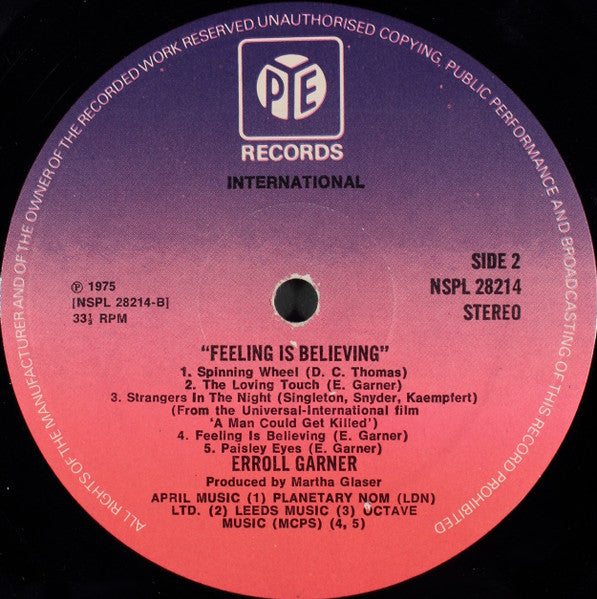 Erroll Garner - Feeling Is Believing